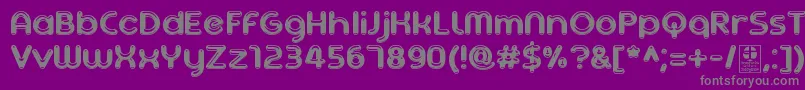 AgetaChubbyDemo Font – Gray Fonts on Purple Background