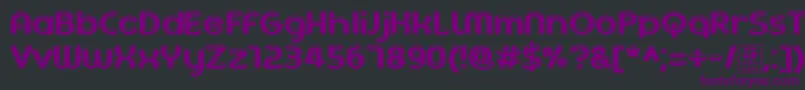 AgetaChubbyDemo Font – Purple Fonts on Black Background