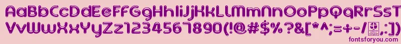 AgetaChubbyDemo Font – Purple Fonts on Pink Background