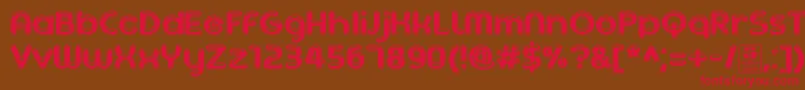 AgetaChubbyDemo Font – Red Fonts on Brown Background