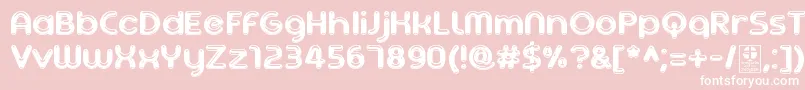 AgetaChubbyDemo Font – White Fonts on Pink Background
