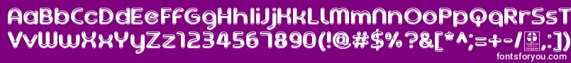 AgetaChubbyDemo Font – White Fonts on Purple Background