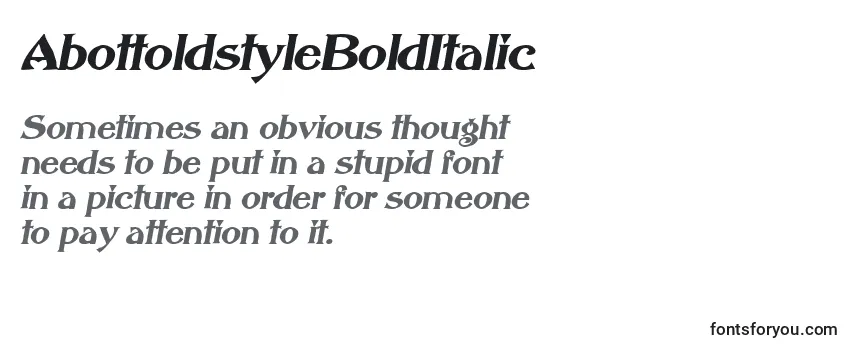 AbottoldstyleBoldItalic Font