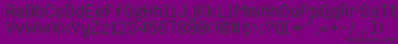 8bitoperatorplusRegular Font – Black Fonts on Purple Background
