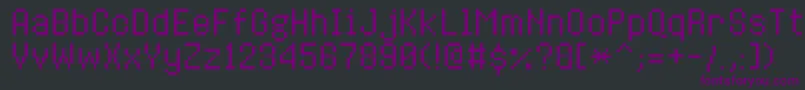 8bitoperatorplusRegular Font – Purple Fonts on Black Background