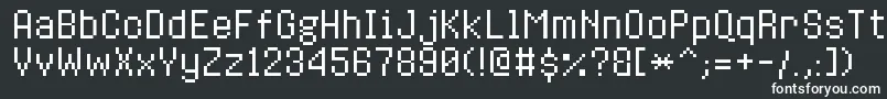 8bitoperatorplusRegular Font – White Fonts on Black Background