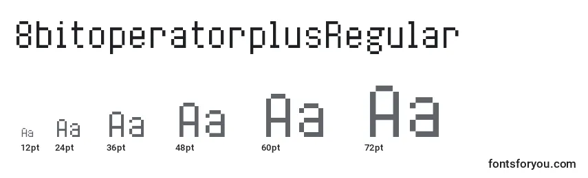 Размеры шрифта 8bitoperatorplusRegular