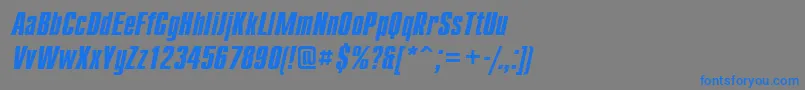 Cmp68C Font – Blue Fonts on Gray Background