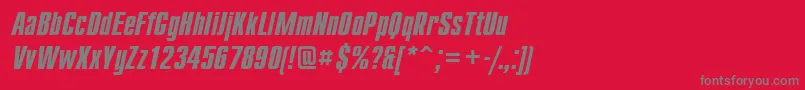 Cmp68C Font – Gray Fonts on Red Background