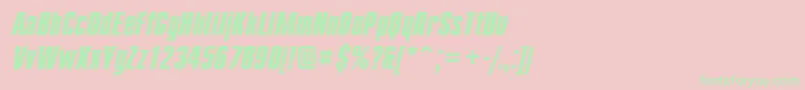 Cmp68C Font – Green Fonts on Pink Background