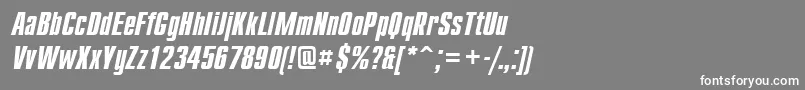 フォントCmp68C – 灰色の背景に白い文字