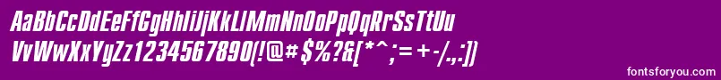 Cmp68C Font – White Fonts on Purple Background