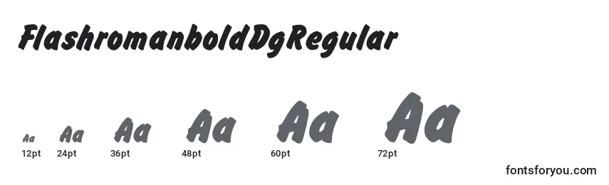 Размеры шрифта FlashromanboldDgRegular