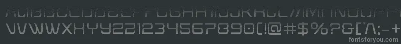 Шрифт Miraclemercurygrad – серые шрифты на чёрном фоне