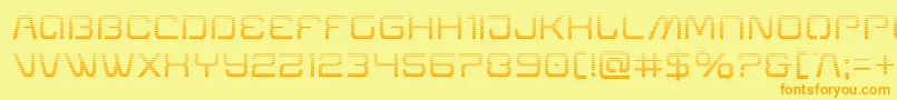 Miraclemercurygrad Font – Orange Fonts on Yellow Background