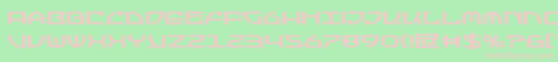 Jumptroopsbold Font – Pink Fonts on Green Background