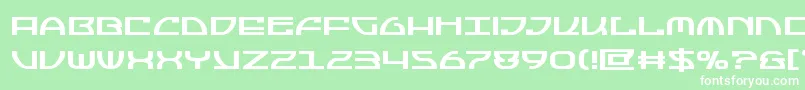 Jumptroopsbold-Schriftart – Weiße Schriften auf grünem Hintergrund
