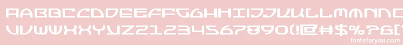 Jumptroopsbold Font – White Fonts on Pink Background