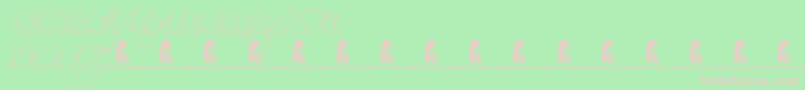 TodayPeople Font – Pink Fonts on Green Background