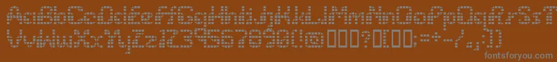 En savoir plus sur la police Wargames Police Wargames – polices grises sur fond brun