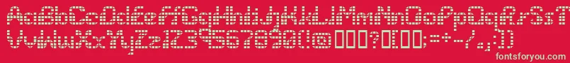 More about Wargames Font Wargames Font – Green Fonts on Red Background