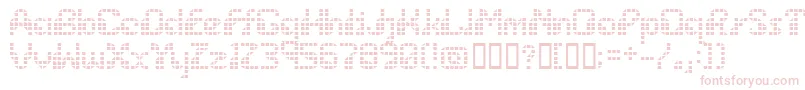 Wargames-Schriftart – Rosa Schriften auf weißem Hintergrund