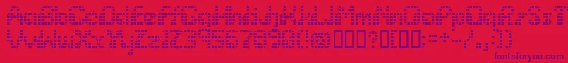Lisätietoja Wargames-fontista Wargames-fontti – violetit fontit punaisella taustalla