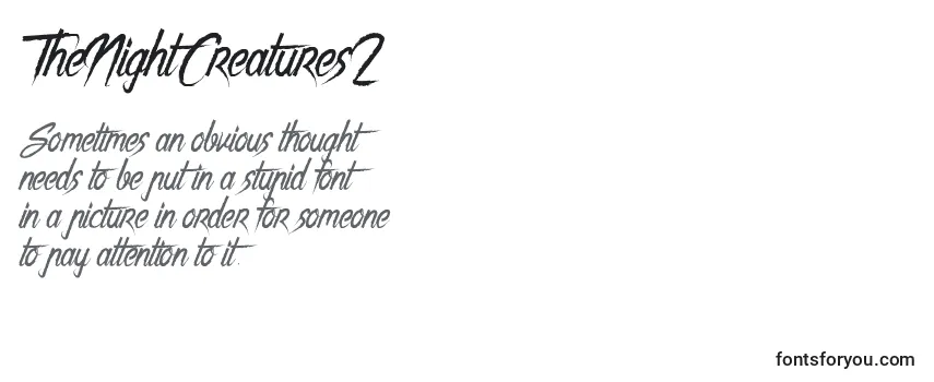 Schriftart TheNightCreatures2