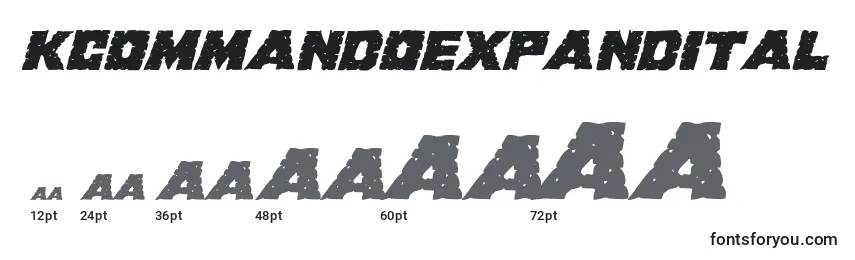 Kcommandoexpandital Font Sizes
