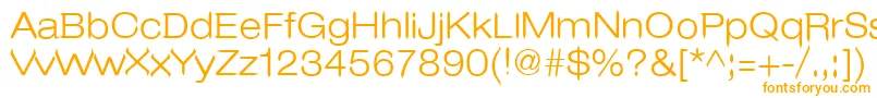 Czcionka LeoArrow – pomarańczowe czcionki