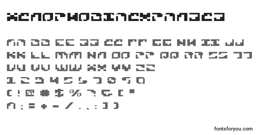 XenophobiaExpanded Font – alphabet, numbers, special characters