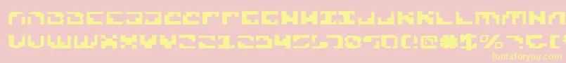 XenophobiaExpanded Font – Yellow Fonts on Pink Background