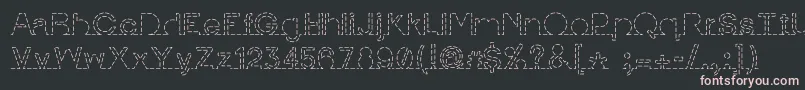 Czcionka IamonlinewithuDashed – różowe czcionki na czarnym tle