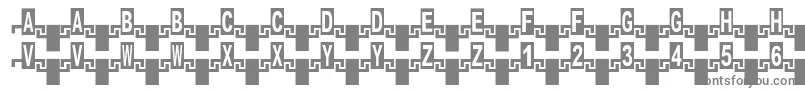Czcionka Zipper – szare czcionki na białym tle
