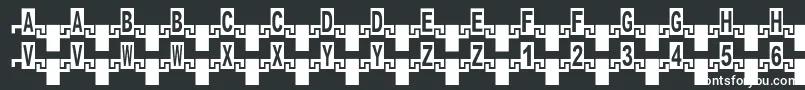 Шрифт Zipper – белые шрифты