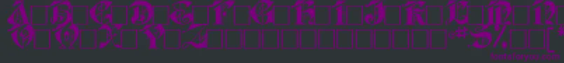 JabaRegular Font – Purple Fonts on Black Background