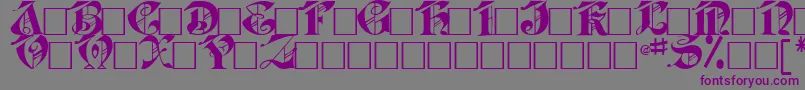 JabaRegular Font – Purple Fonts on Gray Background