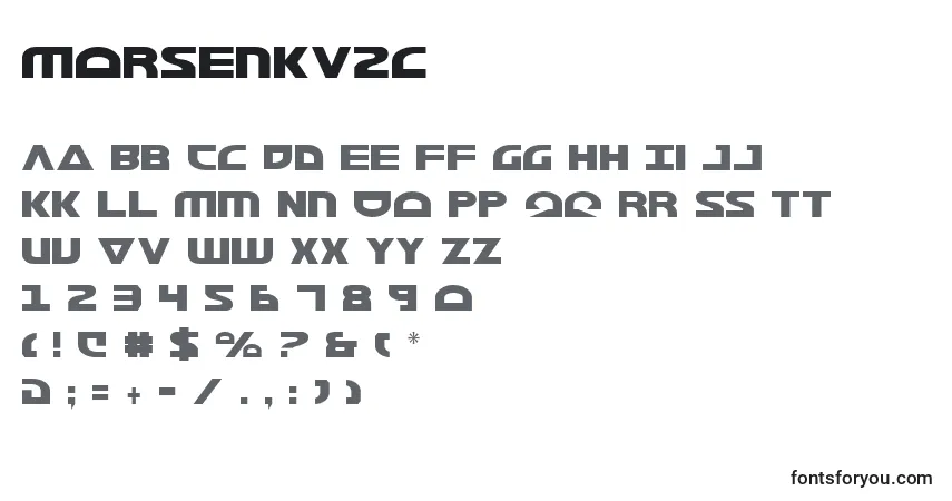 Schriftart Morsenkv2c – Alphabet, Zahlen, spezielle Symbole