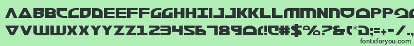 Morsenkv2c Font – Black Fonts on Green Background