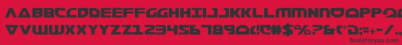 Morsenkv2c Font – Black Fonts on Red Background