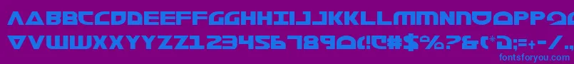 Morsenkv2c-Schriftart – Blaue Schriften auf violettem Hintergrund