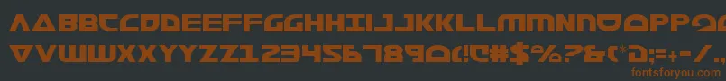 Шрифт Morsenkv2c – коричневые шрифты на чёрном фоне
