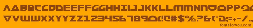 Morsenkv2c Font – Brown Fonts on Orange Background