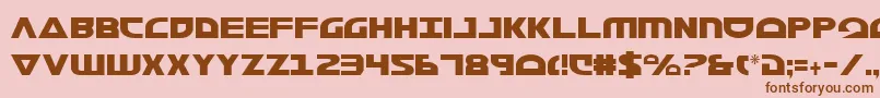 Morsenkv2c Font – Brown Fonts on Pink Background