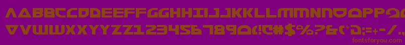 Morsenkv2c Font – Brown Fonts on Purple Background