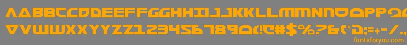 Morsenkv2c Font – Orange Fonts on Gray Background