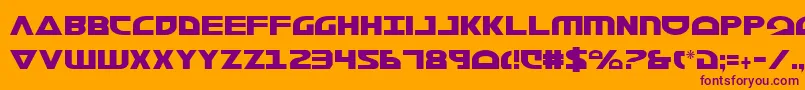 Morsenkv2c Font – Purple Fonts on Orange Background
