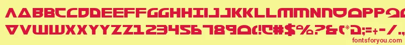 Morsenkv2c Font – Red Fonts on Yellow Background