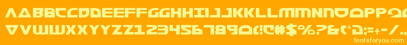 Morsenkv2c Font – Yellow Fonts on Orange Background