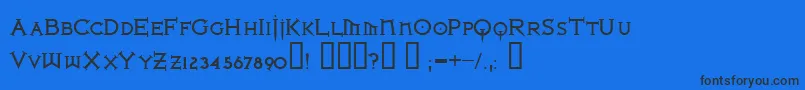 Подробнее о шрифте IronLeagueSmallcapsBold Шрифт IronLeagueSmallcapsBold – чёрные шрифты на синем фоне